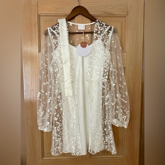 Lace Bridal Robe & Slip Dress Set - Picture 3 of 4